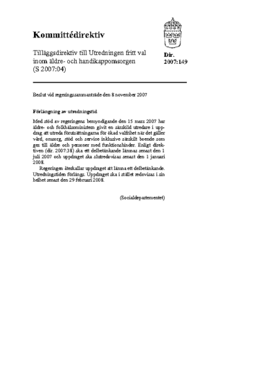 Omslaget till dir. 2007:149