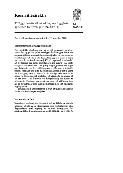 Omslaget till dir. 2007:156
