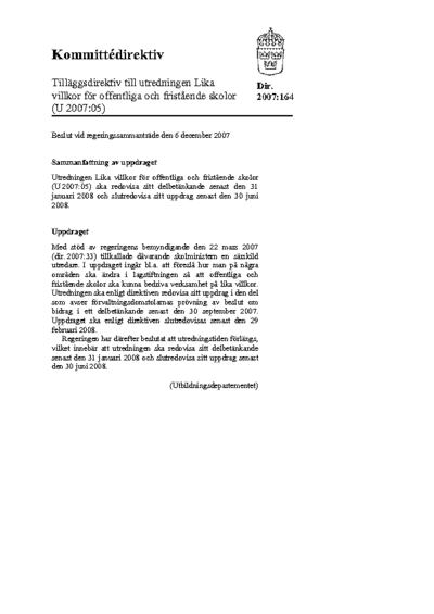 Omslaget till dir. 2007:164