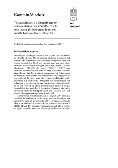 Omslaget till dir. 2007:167