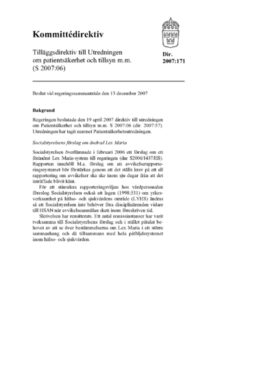 Omslaget till dir. 2007:171