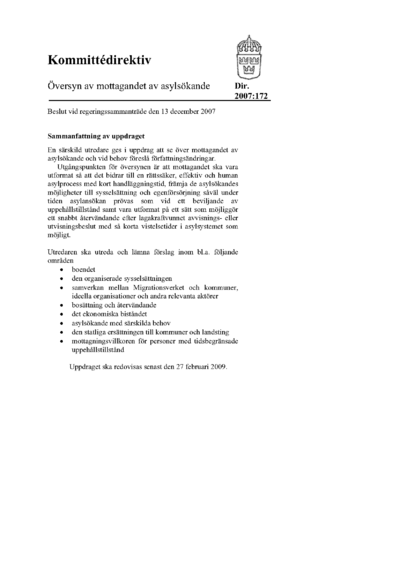 Omslaget till dir. 2007:172