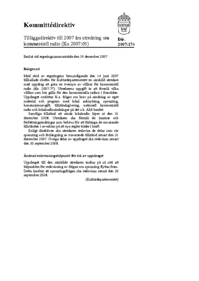 Omslaget till dir. 2007:174