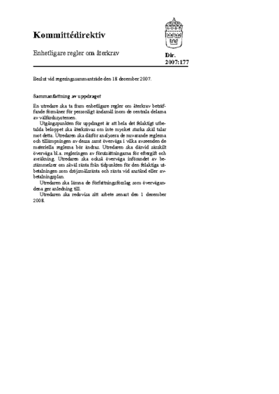 Omslaget till dir. 2007:177