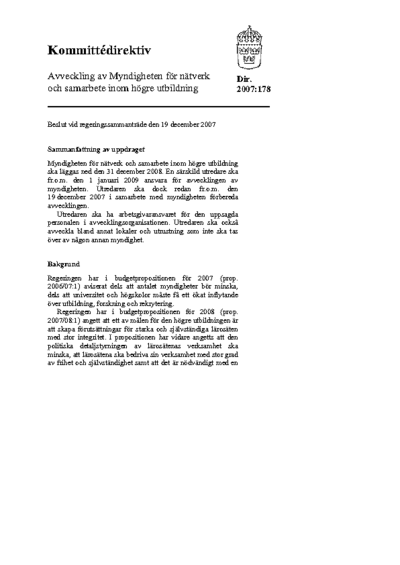 Omslaget till dir. 2007:178