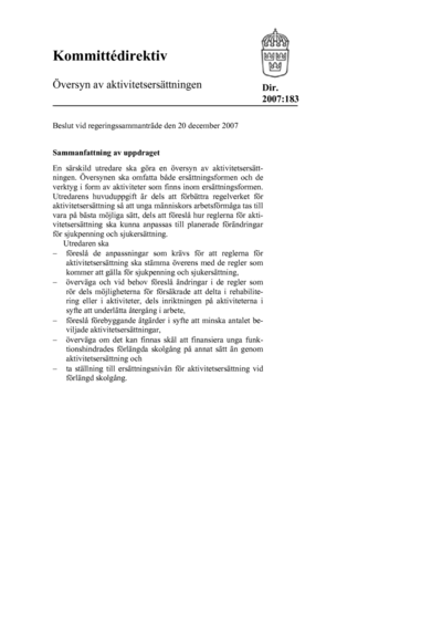 Omslaget till dir. 2007:183