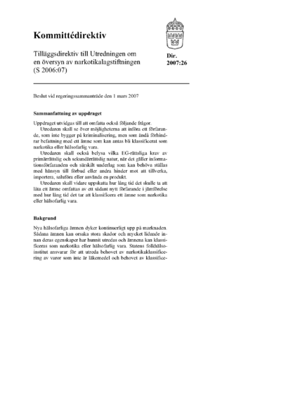 Omslaget till dir. 2007:26