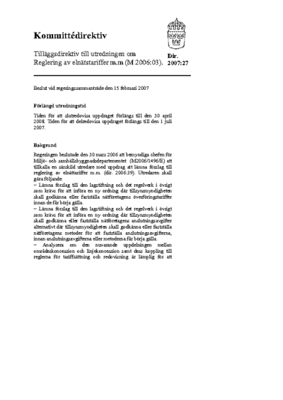 Omslaget till dir. 2007:27