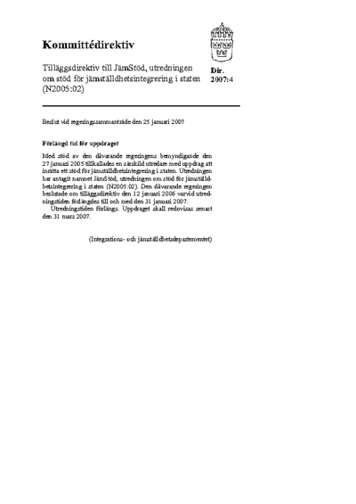 Omslaget till dir. 2007:4