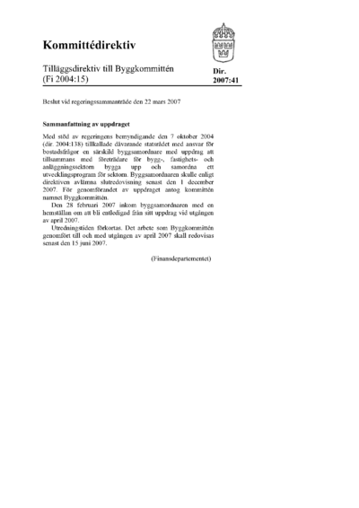 Omslaget till dir. 2007:41