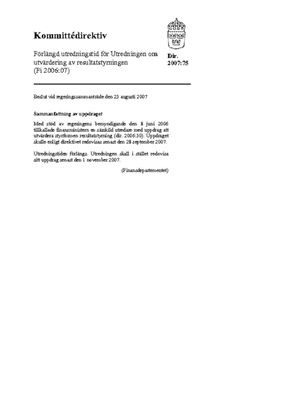 Omslaget till dir. 2007:75