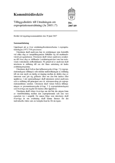 Omslaget till dir. 2007:89