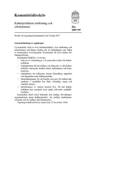 Omslaget till dir. 2007:99