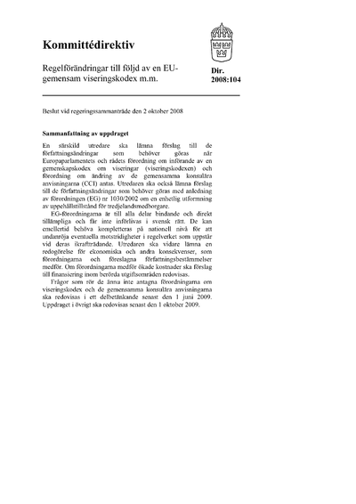 Omslaget till dir. 2008:104