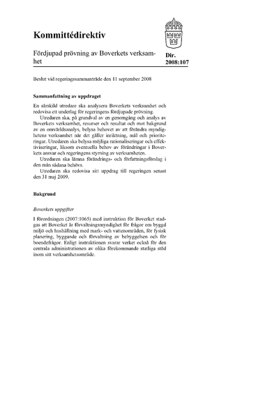 Omslaget till dir. 2008:107
