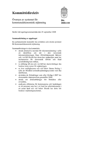 Omslaget till dir. 2008:110