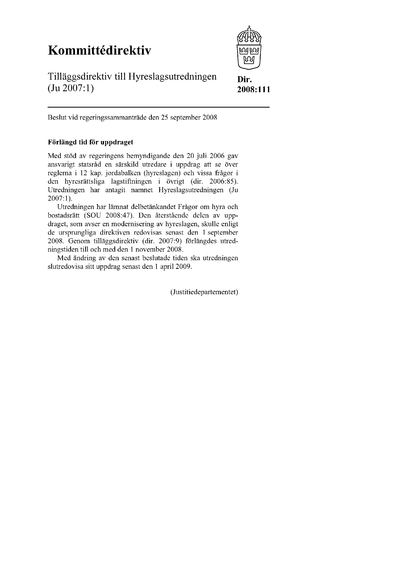Omslaget till dir. 2008:111