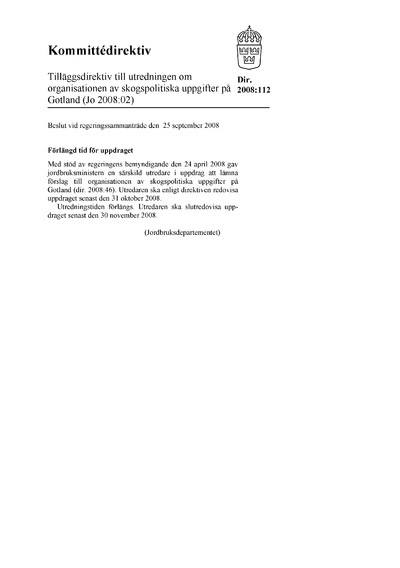 Omslaget till dir. 2008:112