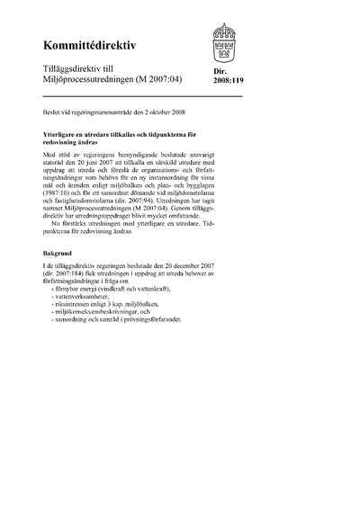 Omslaget till dir. 2008:119