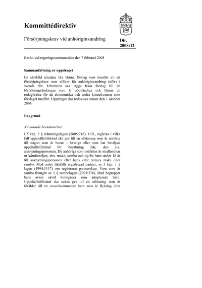 Omslaget till dir. 2008:12