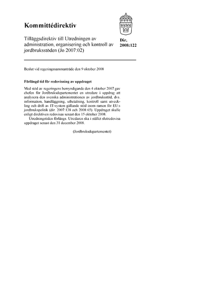 Omslaget till dir. 2008:122