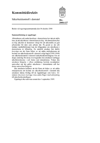 Omslaget till dir. 2008:127