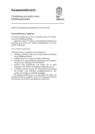 Omslaget till dir. 2008:132