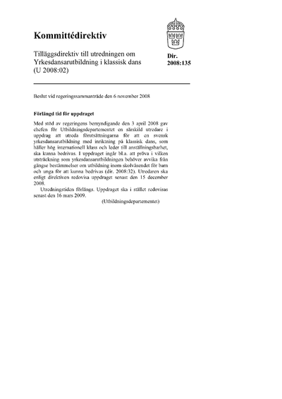 Omslaget till dir. 2008:135