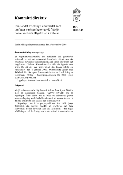 Omslaget till dir. 2008:146