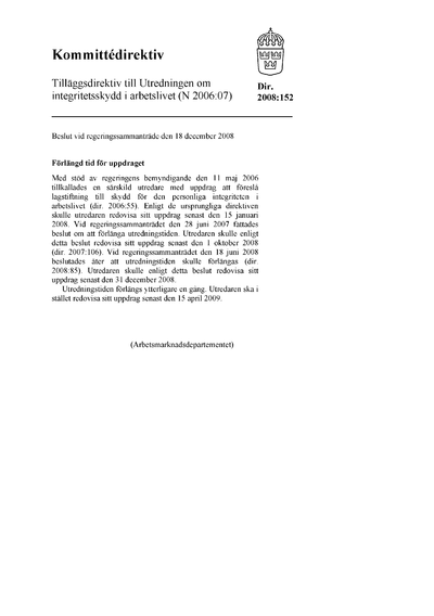 Omslaget till dir. 2008:152