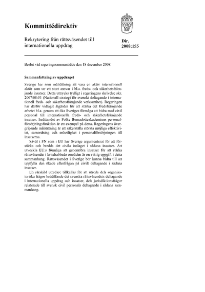 Omslaget till dir. 2008:155