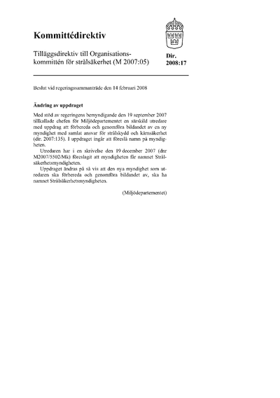 Omslaget till dir. 2008:17