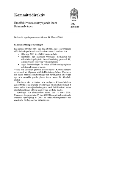 Omslaget till dir. 2008:19