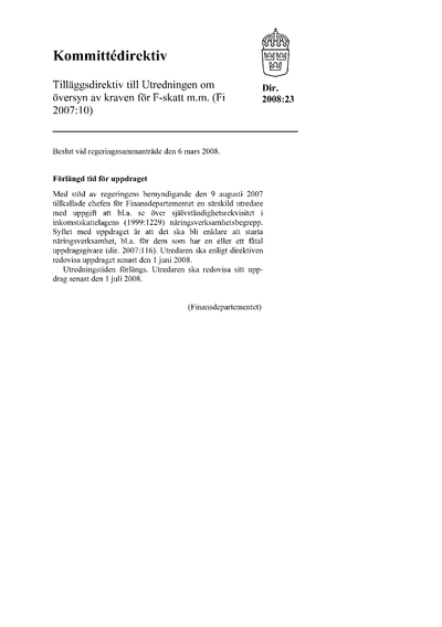 Omslaget till dir. 2008:23