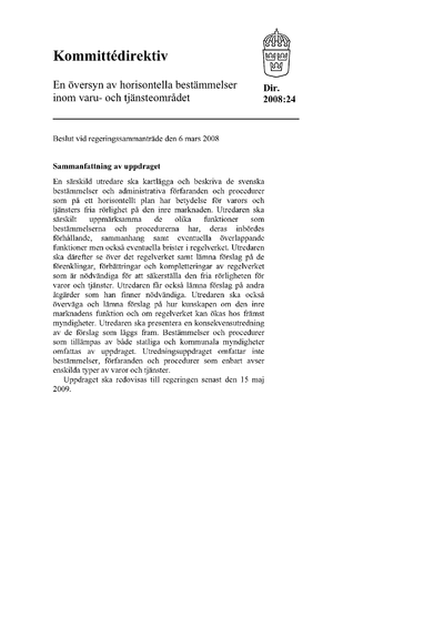 Omslaget till dir. 2008:24
