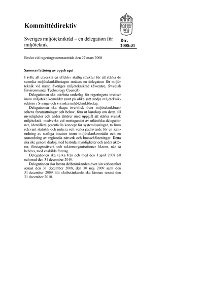 Omslaget till dir. 2008:31