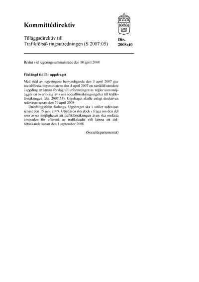 Omslaget till dir. 2008:40