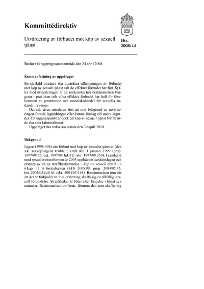 Omslaget till dir. 2008:44