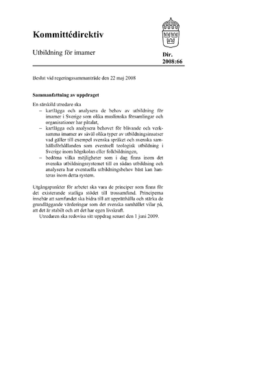 Omslaget till dir. 2008:66