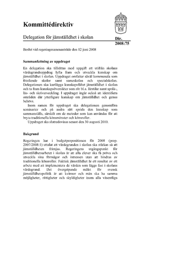 Omslaget till dir. 2008:75