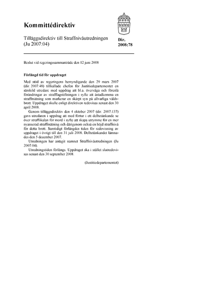 Omslaget till dir. 2008:78