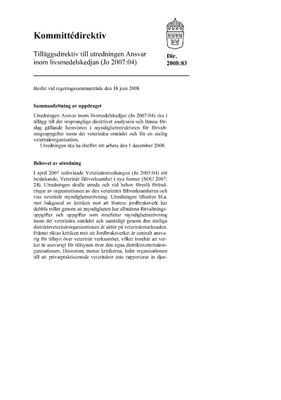 Omslaget till dir. 2008:83