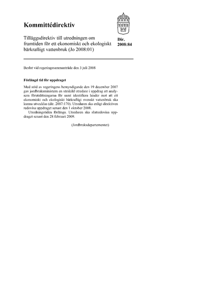 Omslaget till dir. 2008:84