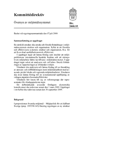 Omslaget till dir. 2008:95