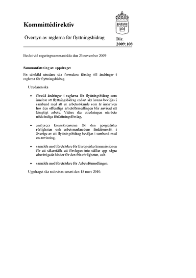 Omslaget till dir. 2009:108