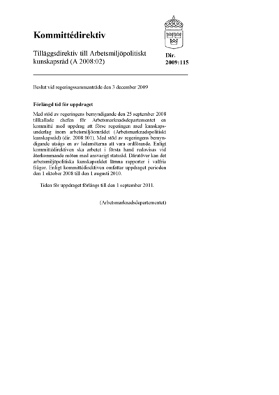 Omslaget till dir. 2009:115