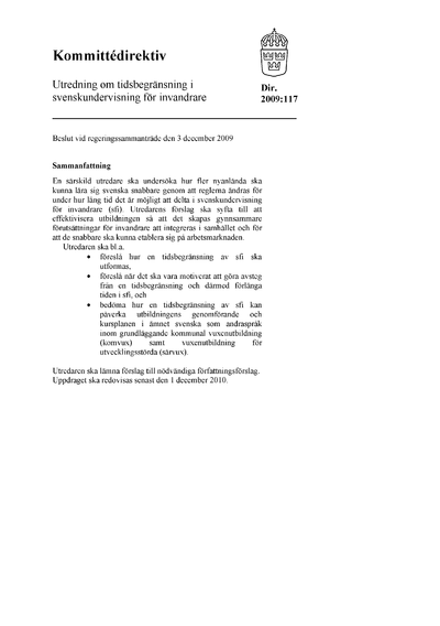 Omslaget till dir. 2009:117