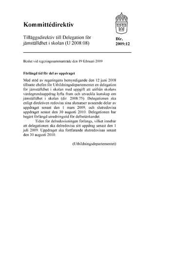 Omslaget till dir. 2009:12