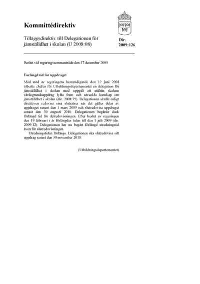 Omslaget till dir. 2009:126