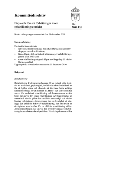 Omslaget till dir. 2009:131